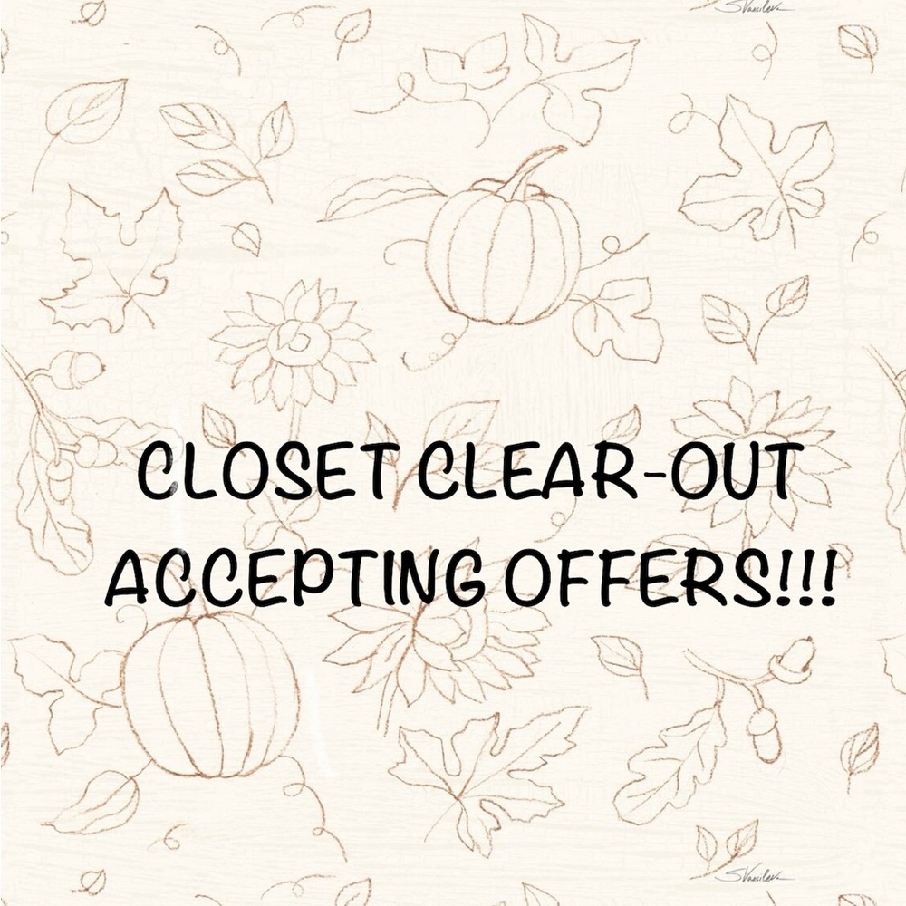 Closet Clear-Out! Accepting offers!